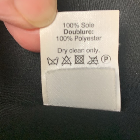 Madewell 100% Silk, Lined, Deep Black Lightweight Skirt, Elastic Waist, Pockets - Picture 9 of 10